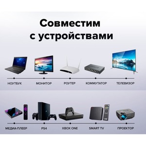 Кабель витая пара патч-корд Greenconnect GCR-51797 1.0m