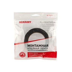 Двухсторонний скотч Rexant 09-6125 вспененная ЭВА основа, 25 мм, ролик 5м (1 штука)