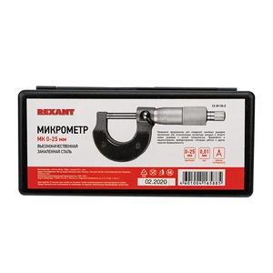 Микрометр Rexant 12-9110-2 МК 0-25 мм