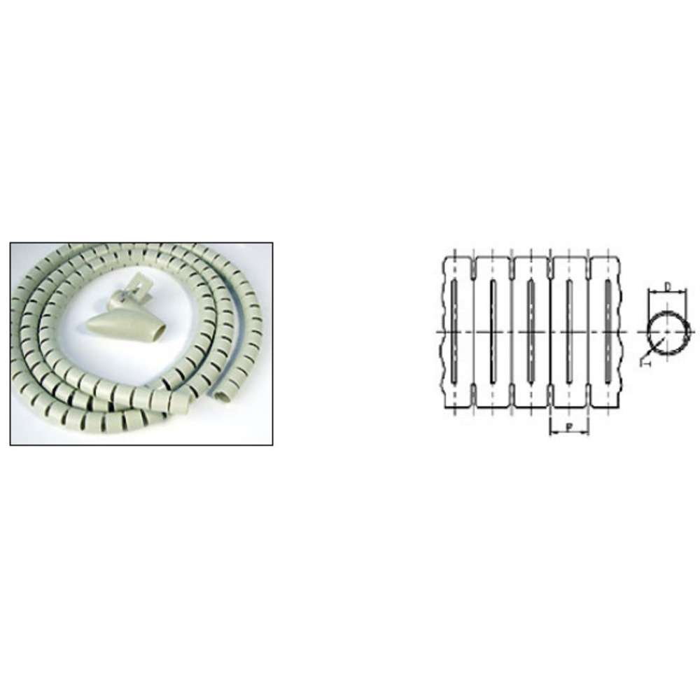 Пластиковый спиральный рукав для кабеля Hyperline SHW-20