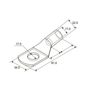 Наконечник Rexant 07-5332 ТМЛ 120–16–17 (120 мм -  16 мм) ГОСТ 7386-80 (в упак. 2 шт.)