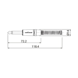 Разъем Jack (Mono) Roxtone RJ2PP-NG