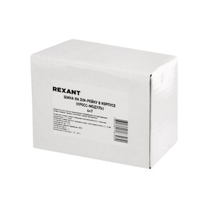 Шина на DIN-рейку Rexant 11-2304-7 в корпусе (кросс-модуль) 4х7