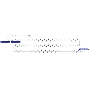 Гирлянда Neon-Night 315-135 Модульная Дюраплей LED черный каучук Белая