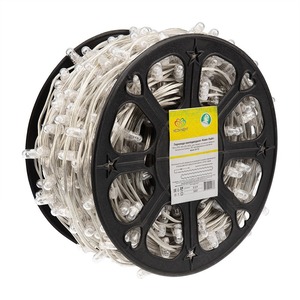 Гирлянда «LED Клип-лайт» Neon-Night 325-155 12 V, прозрачный ПВХ, 150 мм, цвет диодов белый (100 метров)