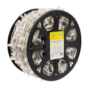 Гирлянда «LED Клип-лайт» Neon-Night 325-166 12 V, прозрачный ПВХ, 150 мм, цвет диодов Теплый белый, Flashing (Белый) (100 метров)