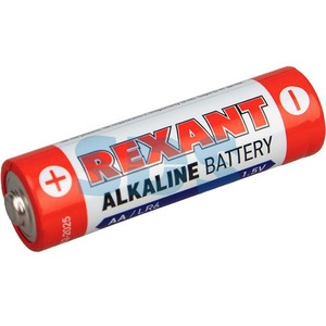 Алкалиновая батарейка Rexant 30-1024 AA/LR6 1,5V 2700 mAh (24 штуки)