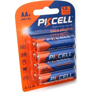 Батарейка PKCELL LR6-8B тип - AA 8 шт в блистере