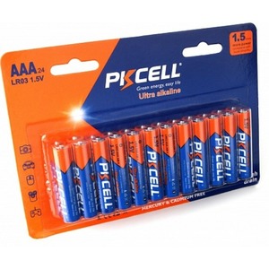 Батарейка PKCELL LR03-24B тип - AAА 24 шт в блистере