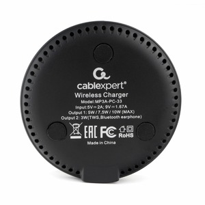 Беспроводное зарядное устройство Cablexpert MP3A-PC-33