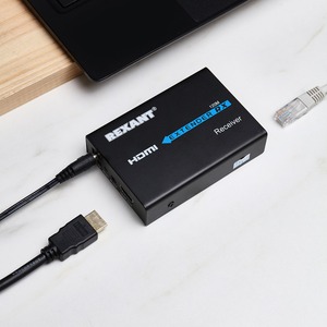 Передача по витой паре HDMI Rexant 17-6972 Приёмник сигнала HDMI по витой паре LAN (RJ-45) кат. 5е/6