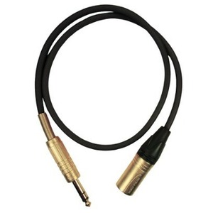 Кабель аудио 1xJack - 1xXLR GS-PRO JackStereo-XLR3M black 2.0m