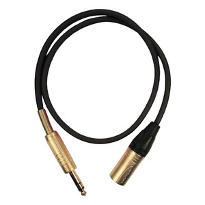 Кабель аудио 1xJack - 1xXLR GS-PRO JackStereo-XLR3M black 5.0m