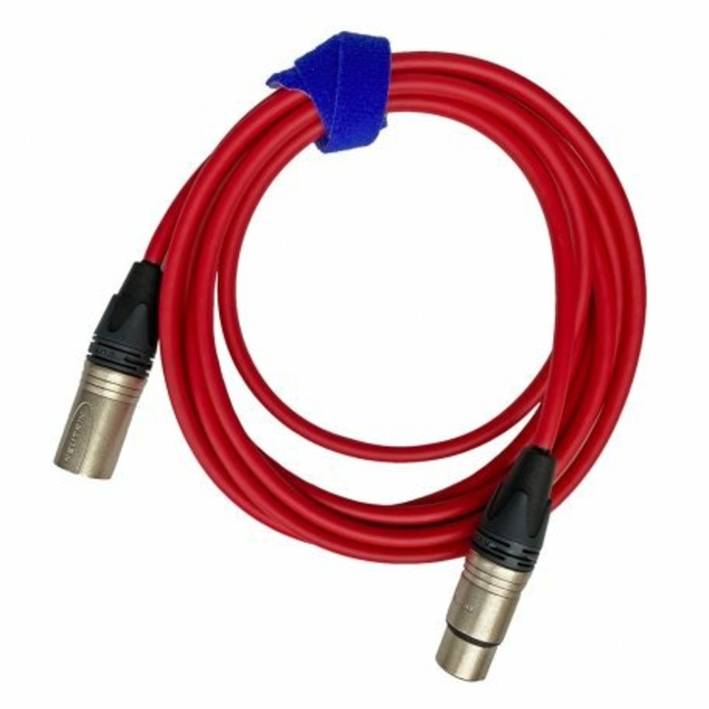 Кабель аудио 1xXLR - 1xXLR GS-PRO XLR3F-XLR3M red 1.5m