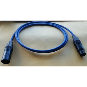 Кабель аудио 1xXLR - 1xXLR GS-PRO XLR3F-XLR3M blue 0.35m