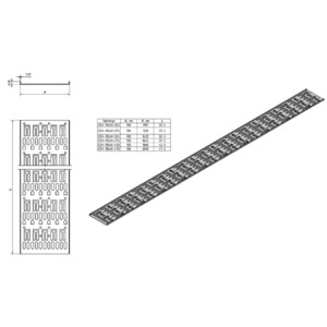 Лоток кабельный Hyperline CDV-150x9-27U-RAL9005