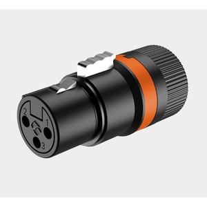 Разъем XLR (Мама) Roxtone LX3F-Black/Orange