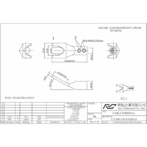 Разъем Лопатка Aec Connectors CT-204 Gold Set-2