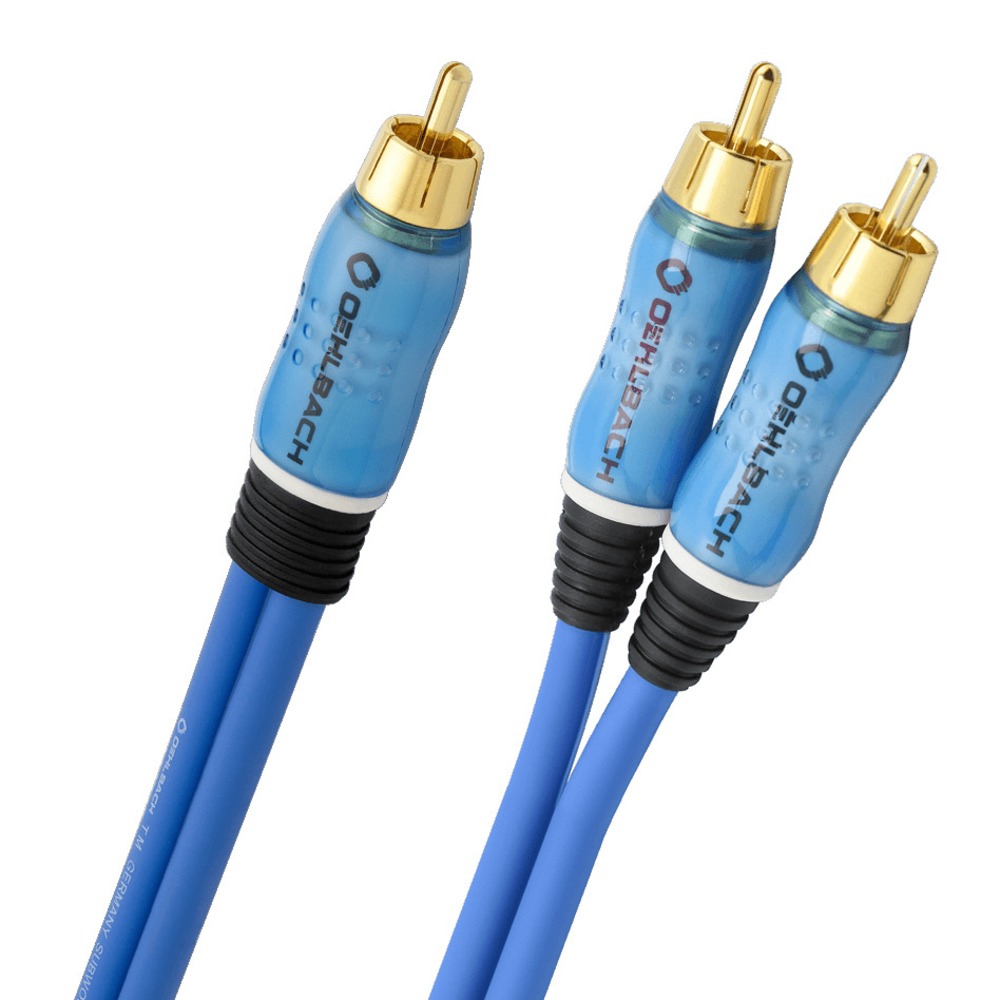 Кабель сабвуферный 1xRCA - 2xRCA Oehlbach 22712 Performance Y-RCA Sub Blue 15.0m