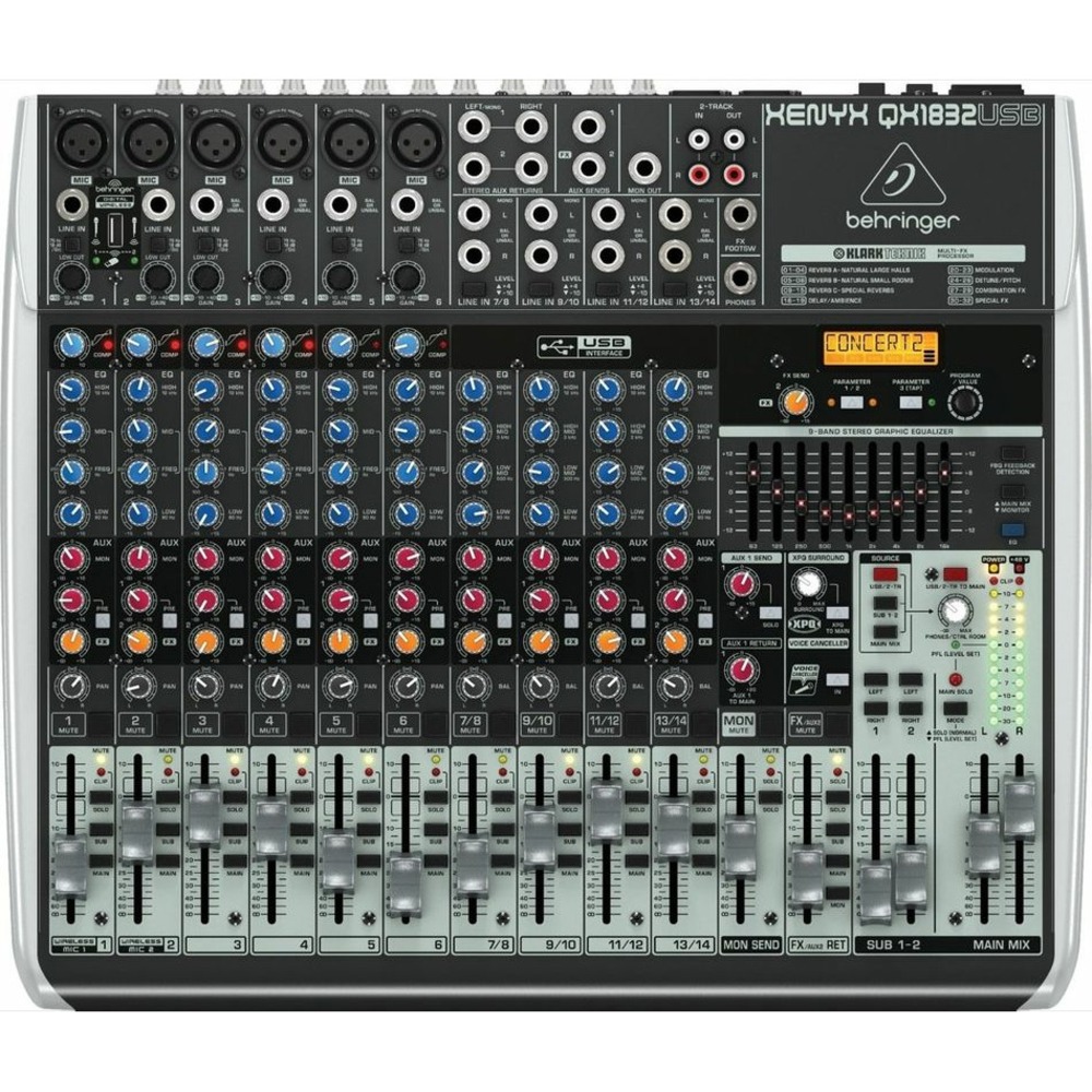 Аналоговый микшер Behringer XENYX QX1832USB