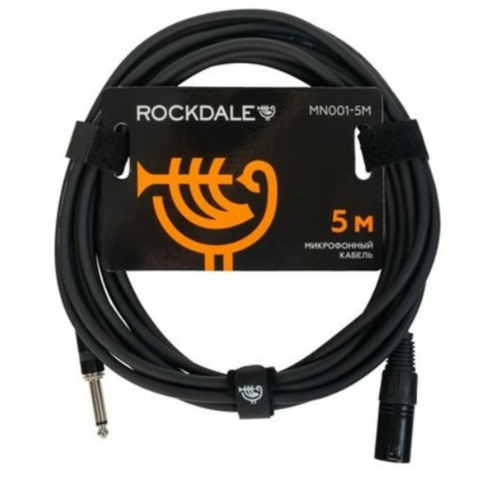 Кабель аудио 1xJack - 1xXLR Rockdale MN001-5M 5.0m