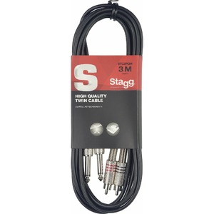 Кабель аудио 2xJack - 2xRCA Stagg STC3PCM 3.0m