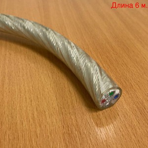 Кабель акустический на метраж QED (C-GNSSBW/30) Genesis Silver Spiral Bi-Wire (6м.)