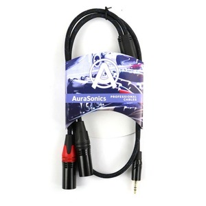 Кабель аудио 1xMini Jack - 2xXLR AuraSonics J35Y2XM-1 1.0m