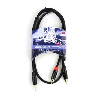 Кабель аудио 1xMini Jack - 2xRCA AuraSonics J35Y2RCA-1 1.0m