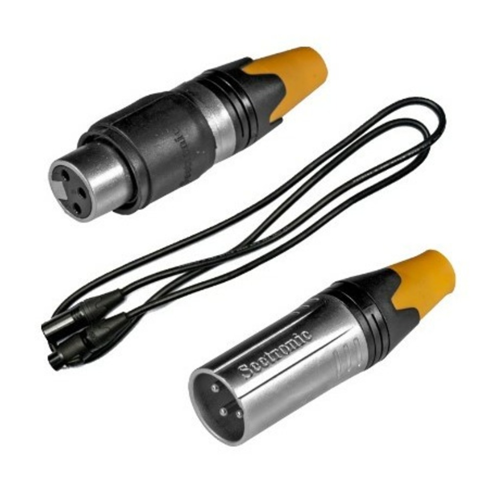 Кабель DMX с разьемами Silver Star DMX XLR LINK IN/OUT IP65 2.5m