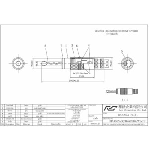 Разъем Банана Aec Connectors BP-304 Gold Set-2