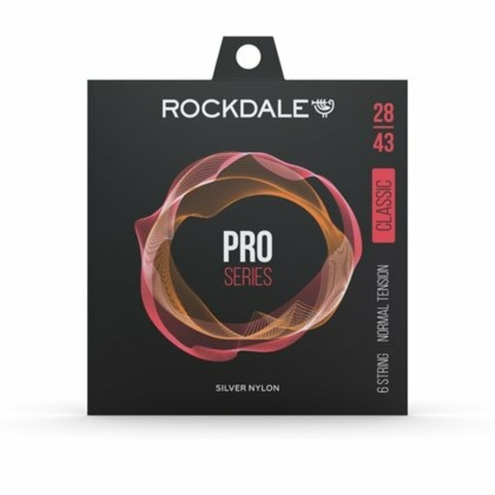 Струны для классической гитары Rockdale PRO 28-43 Silver Nylon Normal