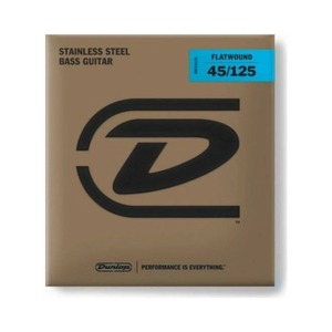 Струны для бас-гитары DUNLOP BASS FLATWND LG SCALE 45/125-5/SET