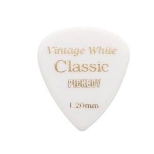 Медиатор Pickboy GP-03/120 Celluloid Vintage Classic White