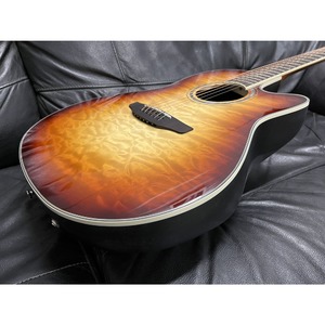 Электроакустическая гитара Ovation CS24X-7C Celebrity Standard Plus Mid Cutaway Cognac Burst Gloss