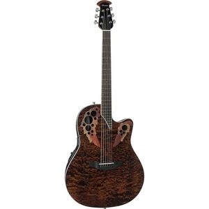 Электроакустическая гитара Ovation CE44P-TGE Celebrity Elite Plus Mid Cutaway Dark Tiger Eye