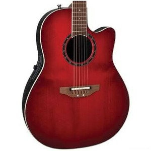 Электроакустическая гитара Ovation 2771AX-СBB-G Standard Balladeer Deep Contour Cutaway Cherry Cherry Burst