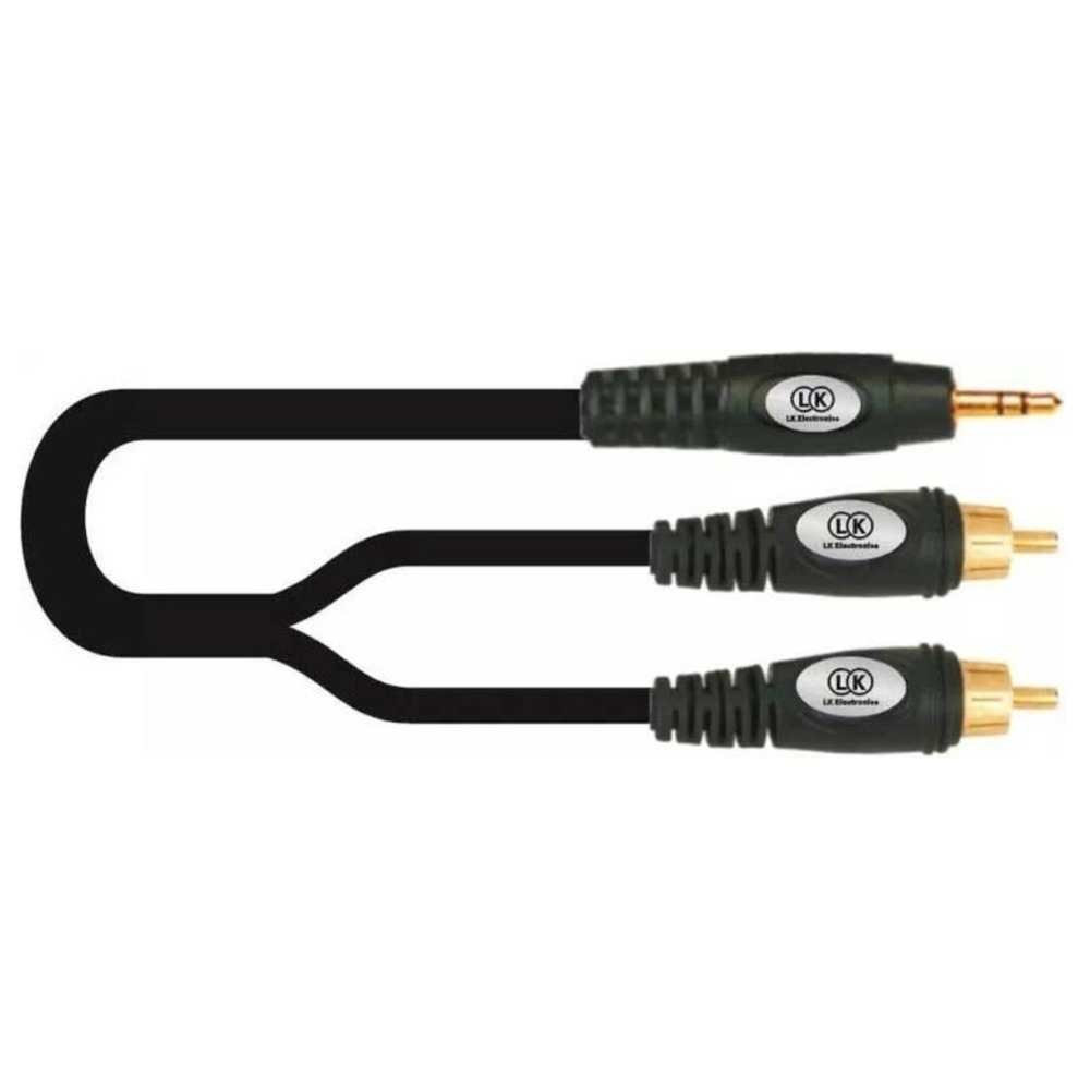 Кабель аудио 1xMini Jack - 2xRCA LK Electronics G-020/2m 2.0m