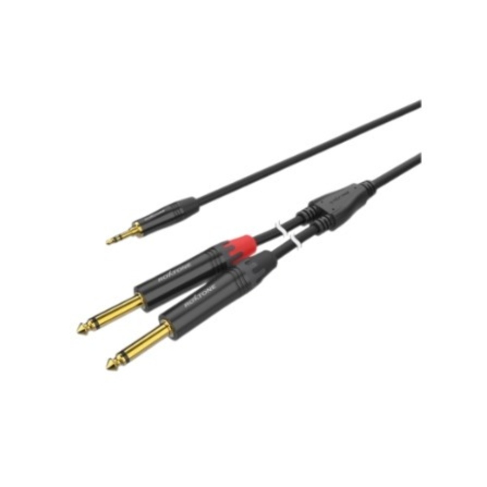 Кабель аудио 1xMini Jack - 2xJack Roxtone PACC280/2 2.0m