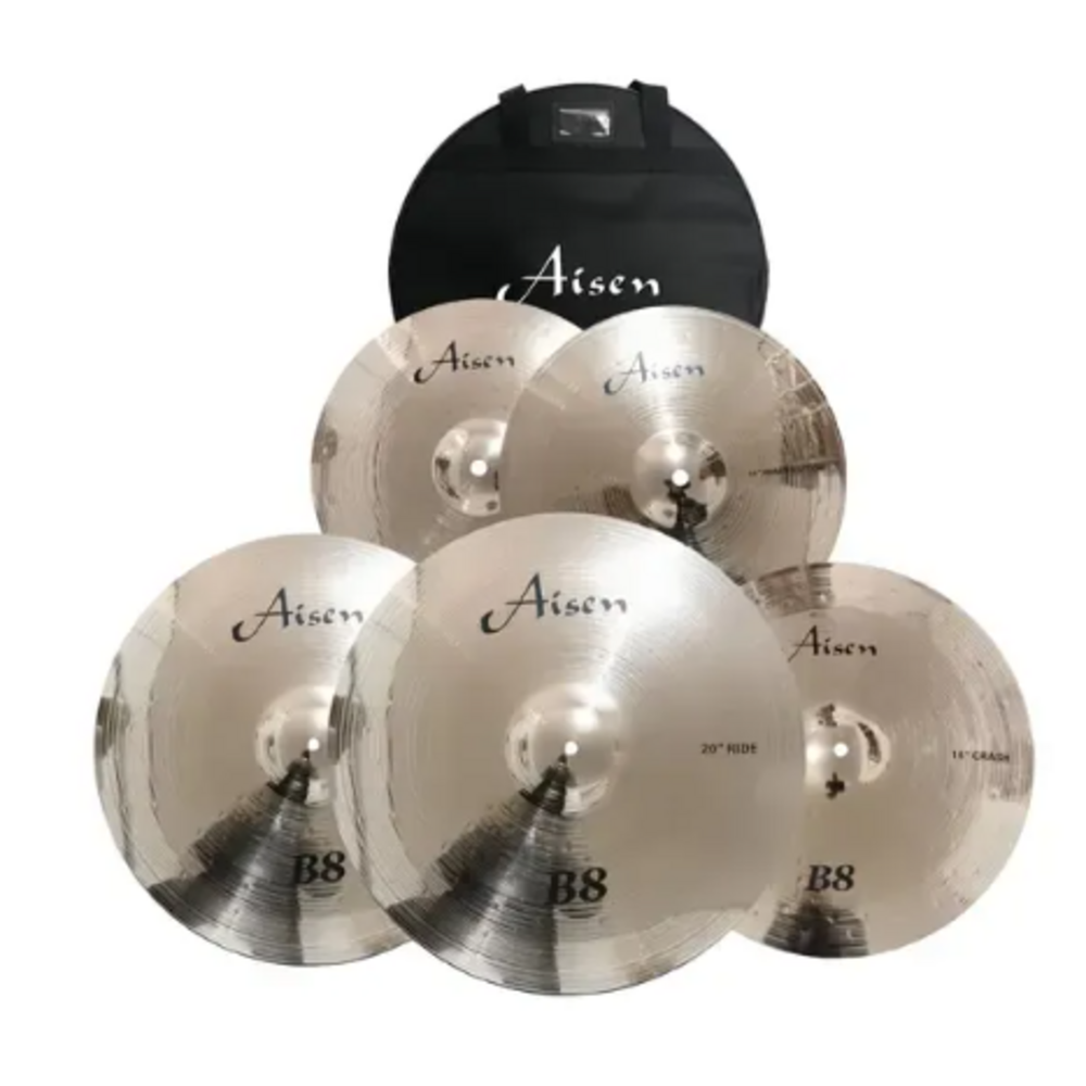 Тарелка для ударной установки Aisen B8 CYMBAL PACK 14 16 18 20 + чехол