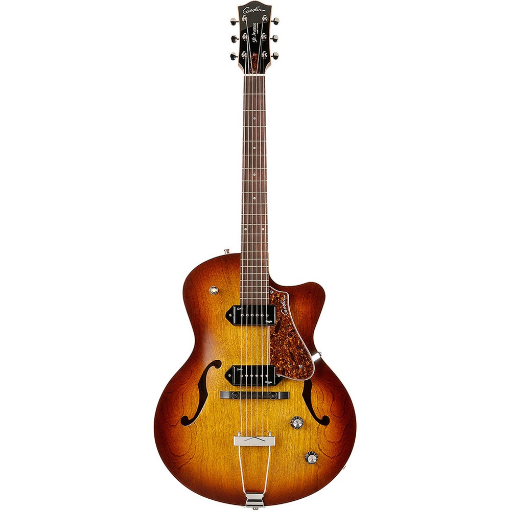 Гитара полуакустическая Godin 5th Avenue CW Kingpin II Cognac Burst 