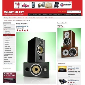 Полочная акустика Focal JMLab Aria 906 Black High Gloss