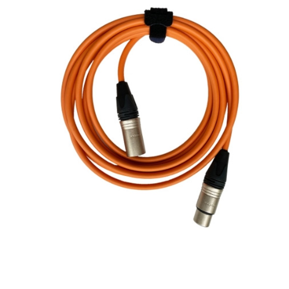 Кабель аудио 1xXLR - 1xXLR GS-PRO XLR3F-XLR3M orange 20.0m