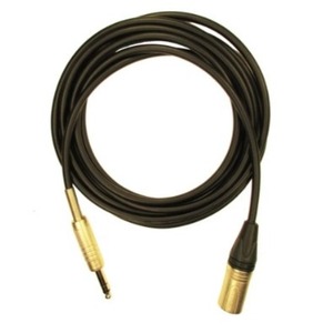 Кабель аудио 1xJack - 1xXLR GS-PRO JackStereo-XLR3F black 1.0m