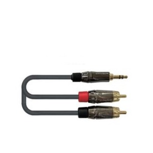 Кабель аудио 1xMini Jack - 2xRCA Leem AMC-3 0.9m