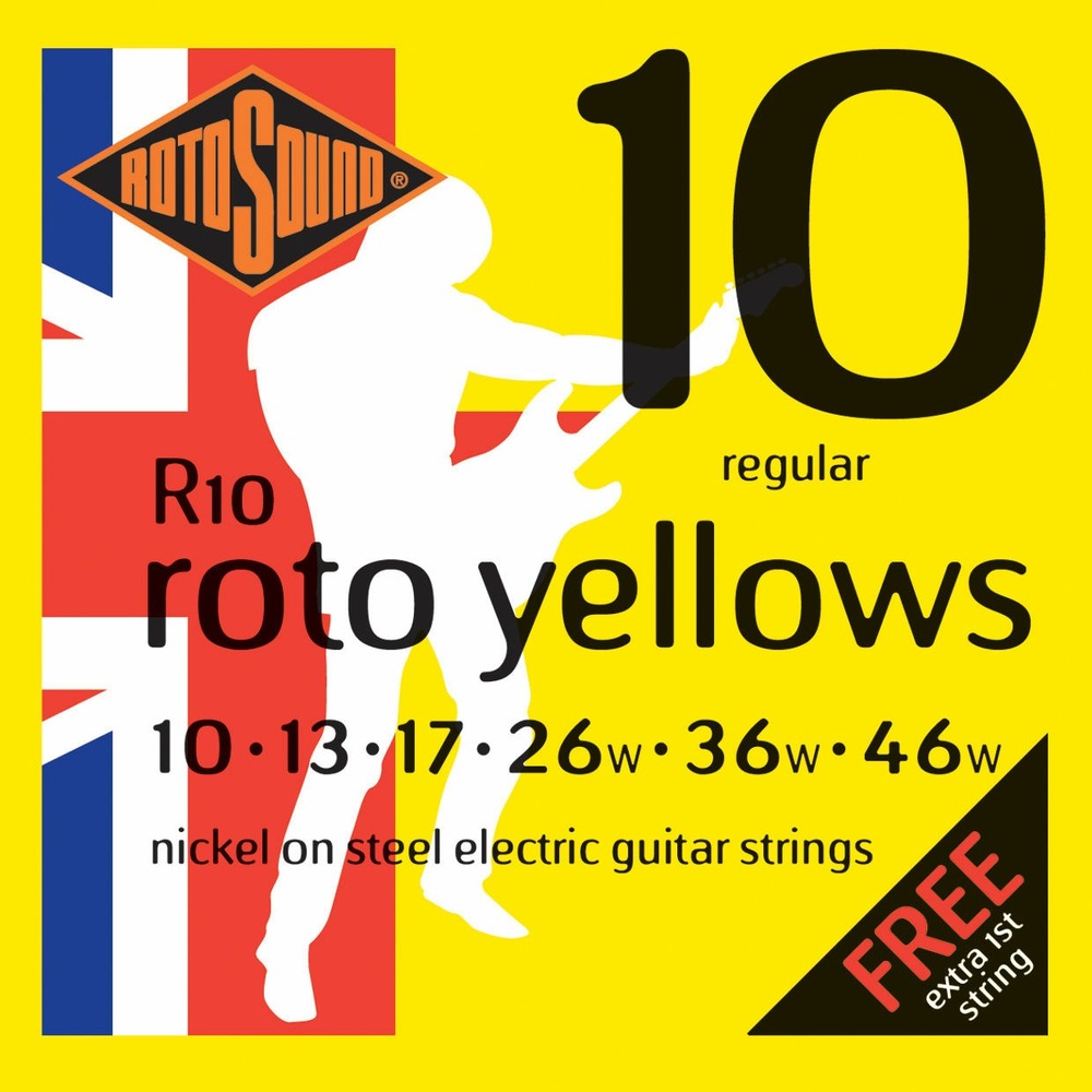 Струны для электрогитары ROTOSOUND R10 STRINGS NICKELREGULAR