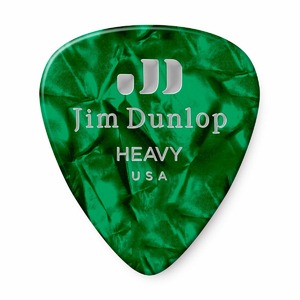 Медиатор DUNLOP 483P12HV Celluloid Green Pearloid Heavy 12Pack