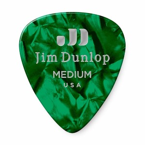 Медиатор DUNLOP 483P12MD Celluloid Green Pearloid Medium 12Pack