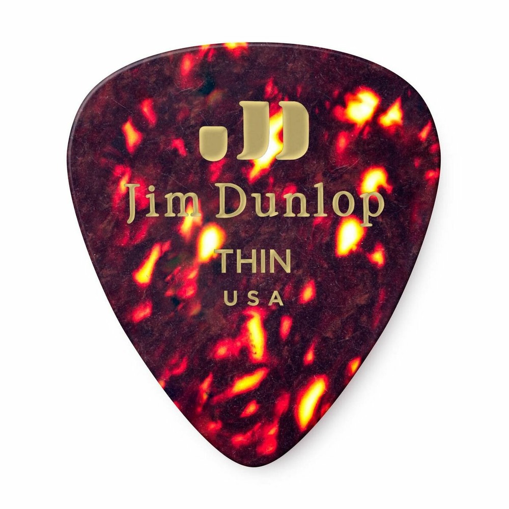 Медиатор DUNLOP 483P05TH Celluloid Shell Thin 12Pack