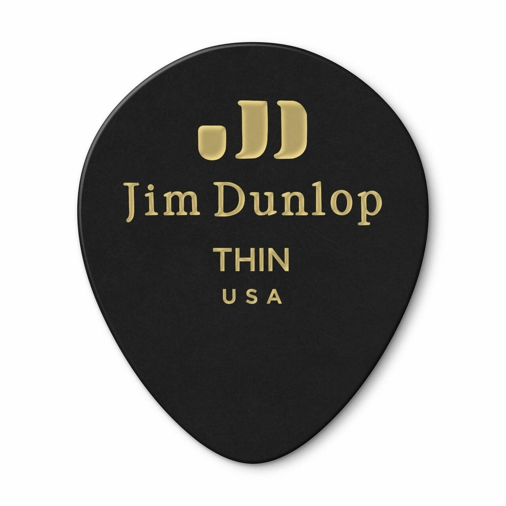 Медиатор DUNLOP 485P05TH Celluloid Shell Teardrop Thin 12Pack